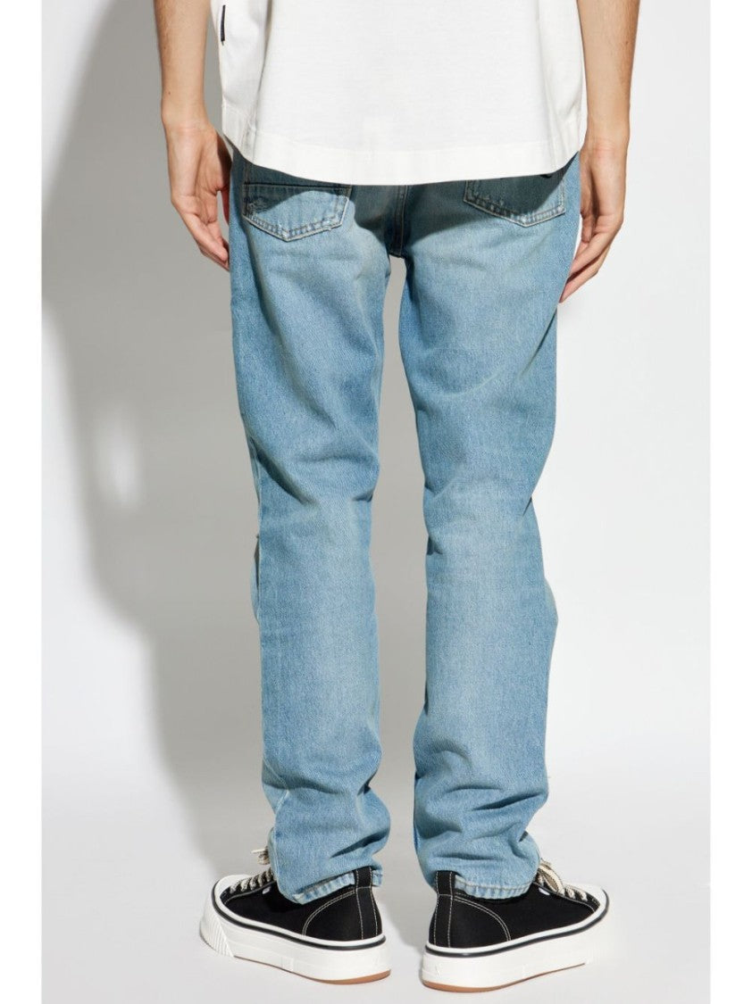 Palm Angels Light Wash Cotton Jeans