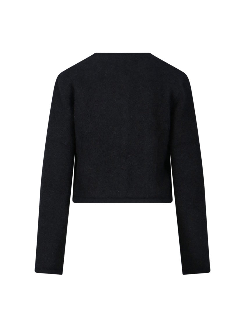 Dunst Alpaca-Blend Cardigan – Black