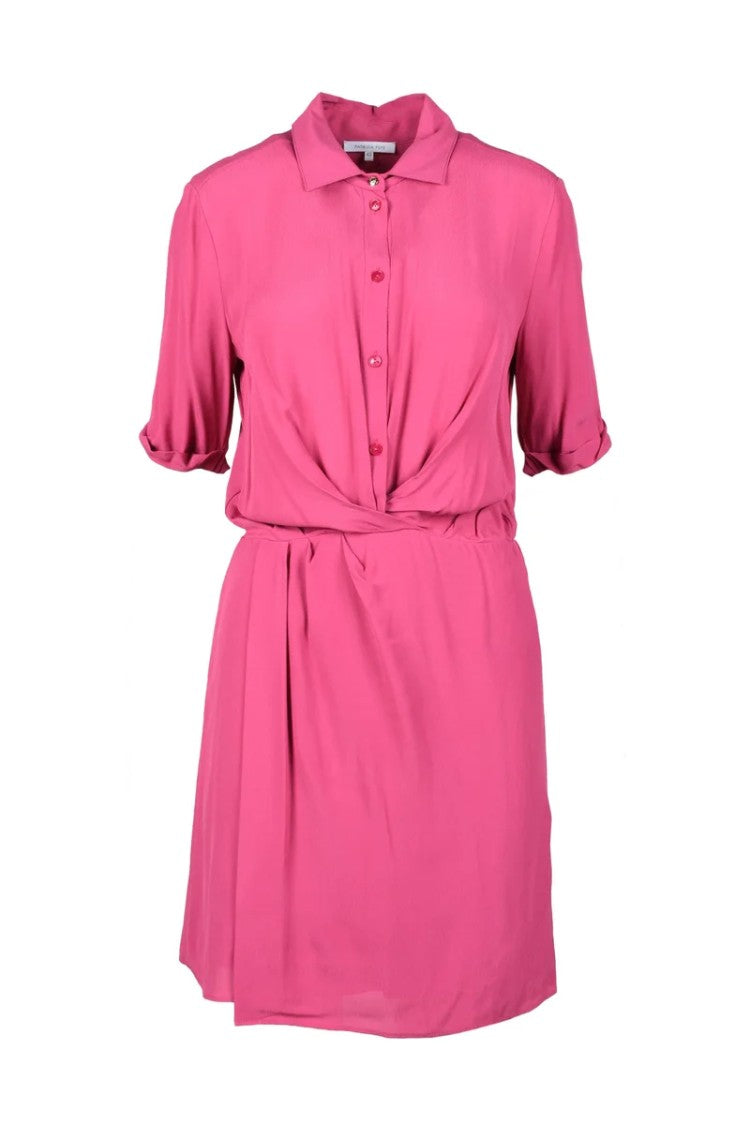 Patrizia Pepe Viscose Dress - Fuchsia