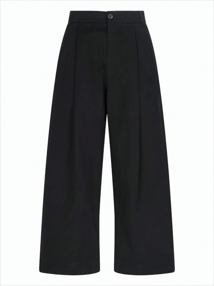 Studio Nicholson Wide-Leg Cropped Pants With High Waist