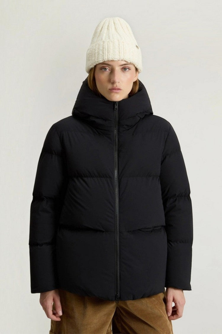 Woolrich Black Hooded Polyamide-Blend Puffer Jacket