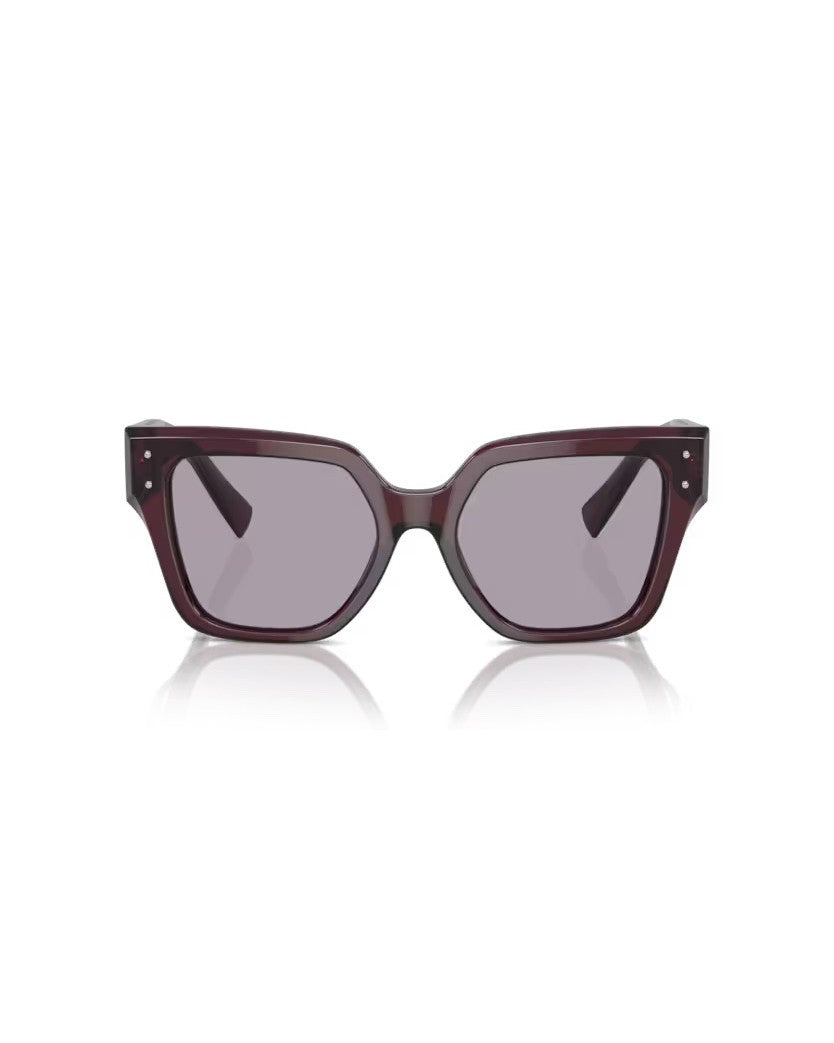 Dolce & Gabbana Square Faceted Sunglasses With Refined Pin Details
