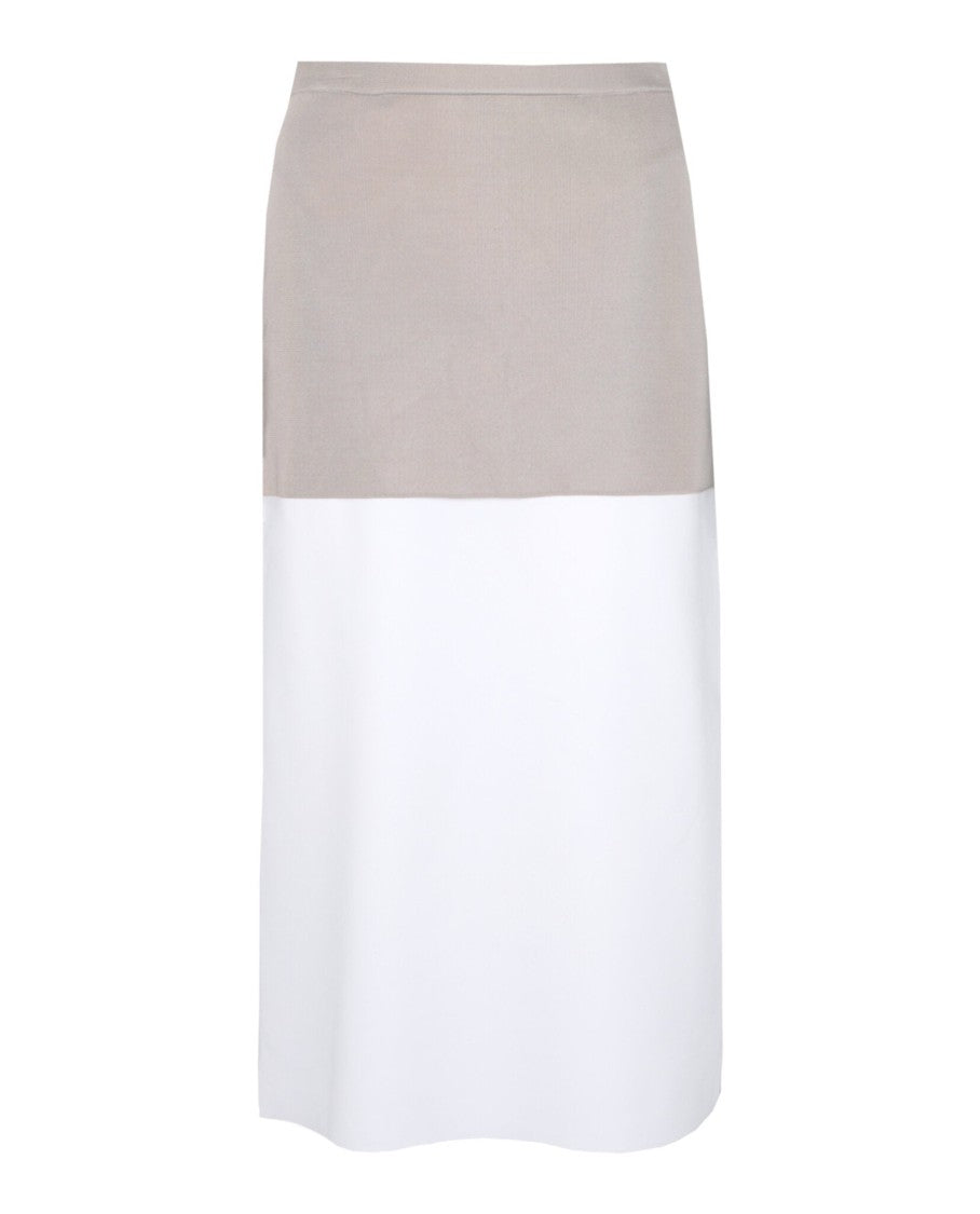 Ferragamo Layered Panel Midi Skirt