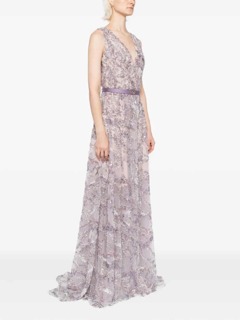 Saiid Kobeisy Embroidered Long Dress