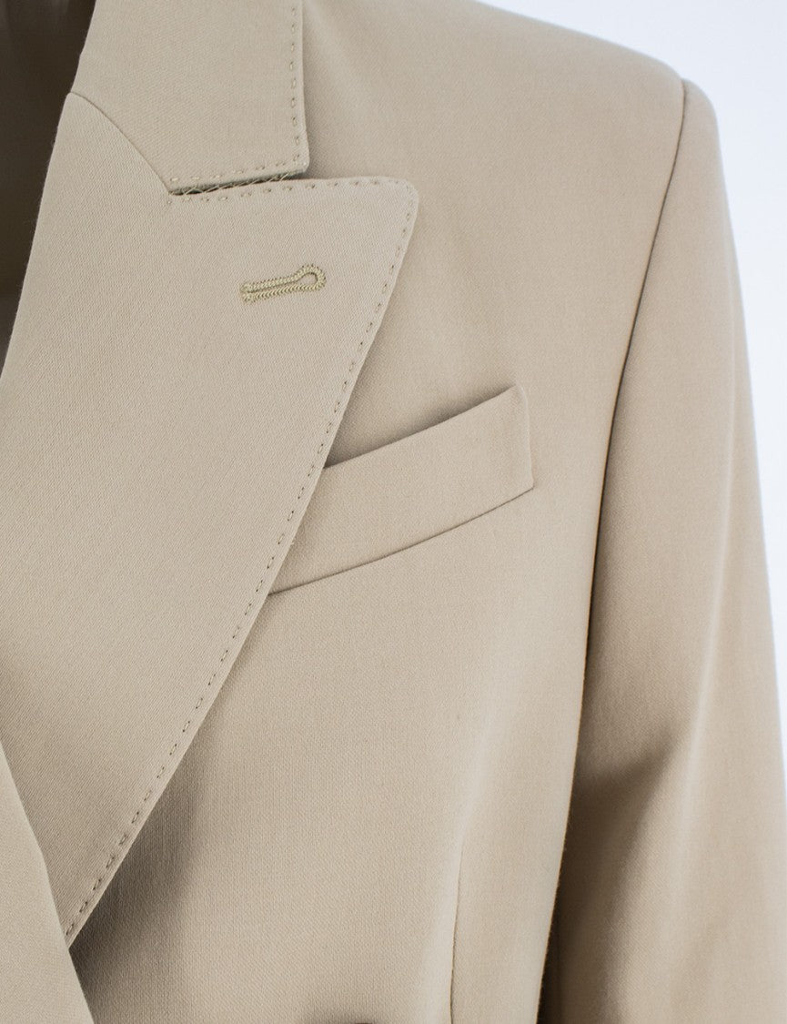 Brunello Cucinelli Double-Breasted Jacket With Jewel Embellishments