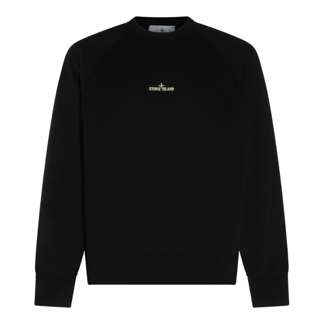 Stone Island Classic Crew Neck Sweatshirt With Distressed Logo Graphics