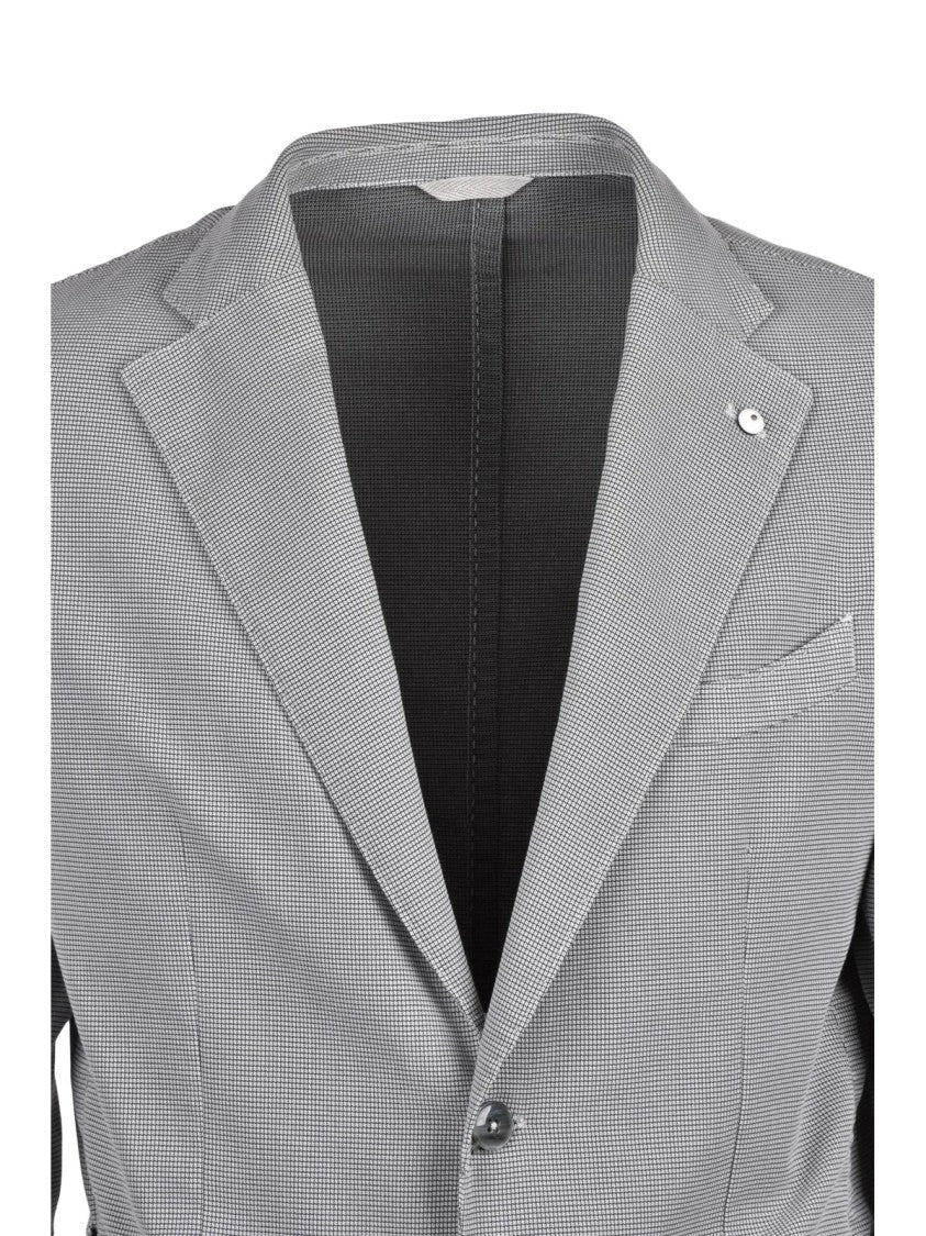 L.B.M. 1911 Round Stretch Jacket - Light Grey