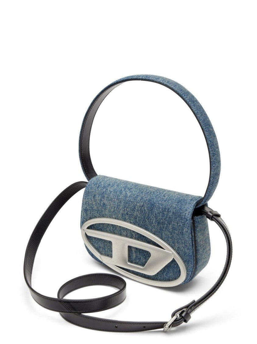 Diesel Structured Denim Silk And Nylon Bag