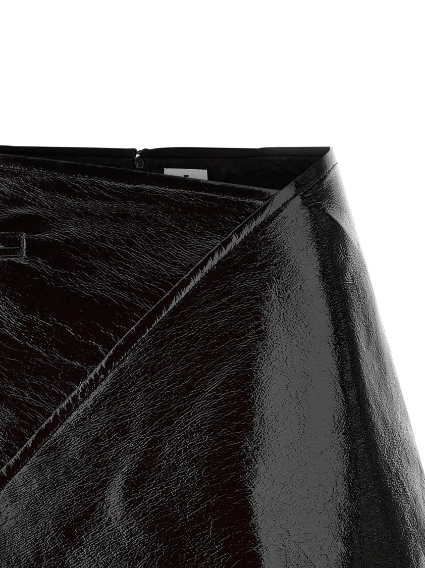 Courrèges 'Fold Vinyl Mini' Skirt