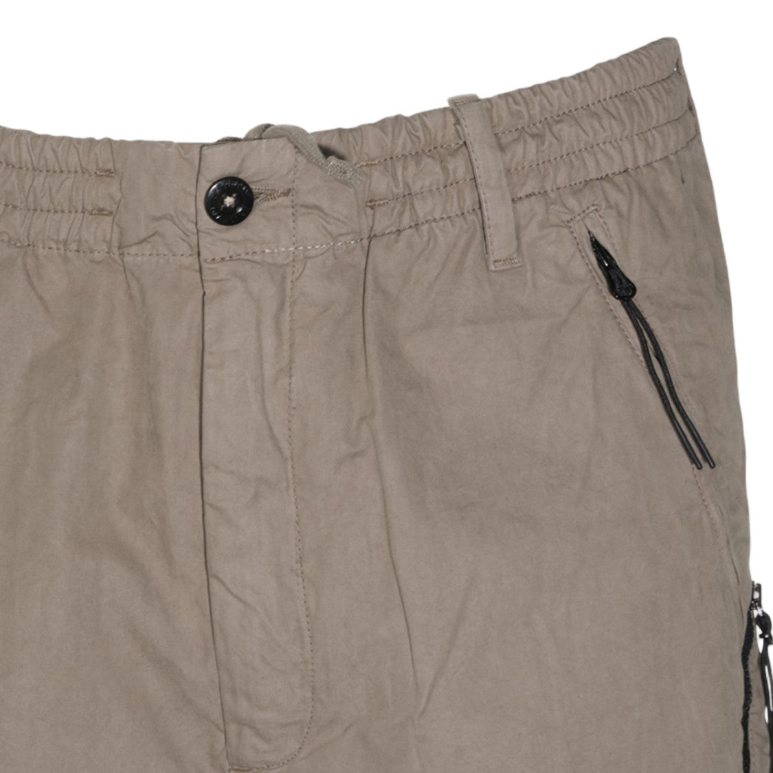 C.P. Company Elastic Waistband Zippered Pocket Straight-Leg Pants