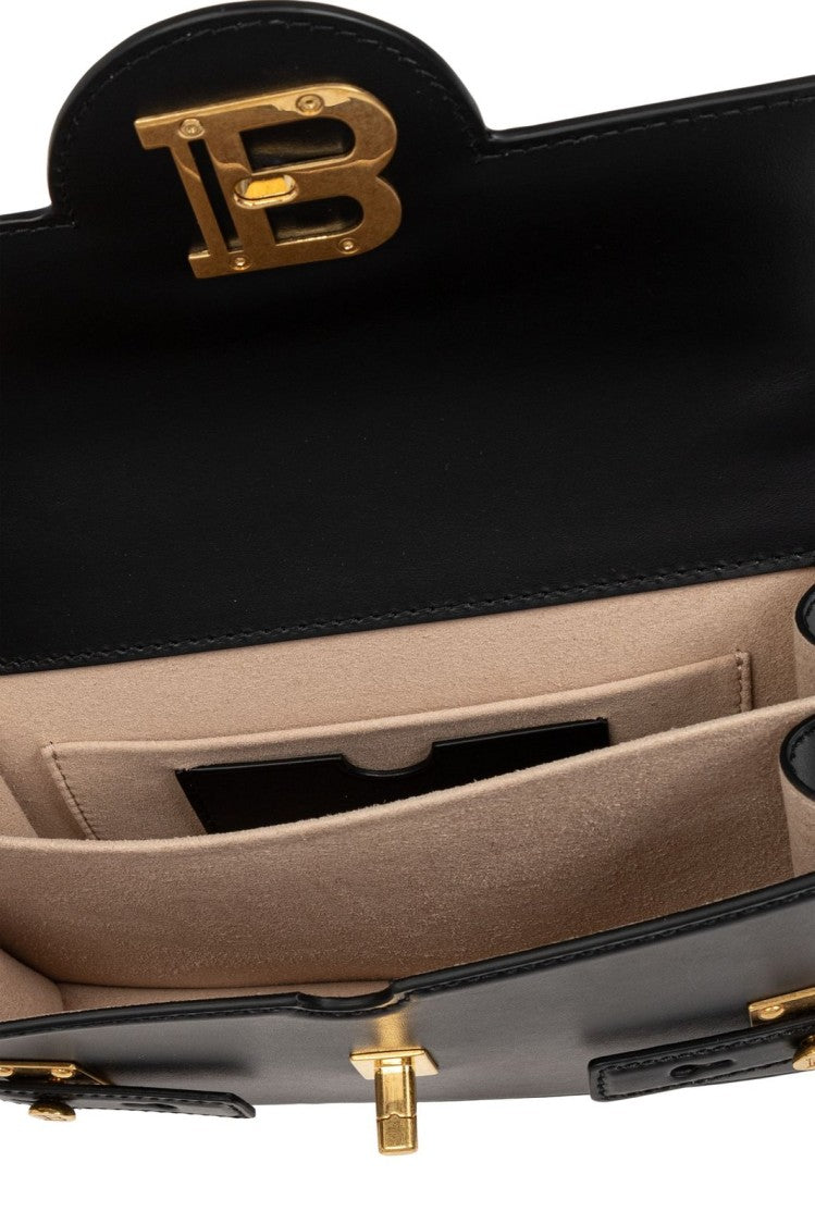 Balmain Structured Black Shoulder Bag