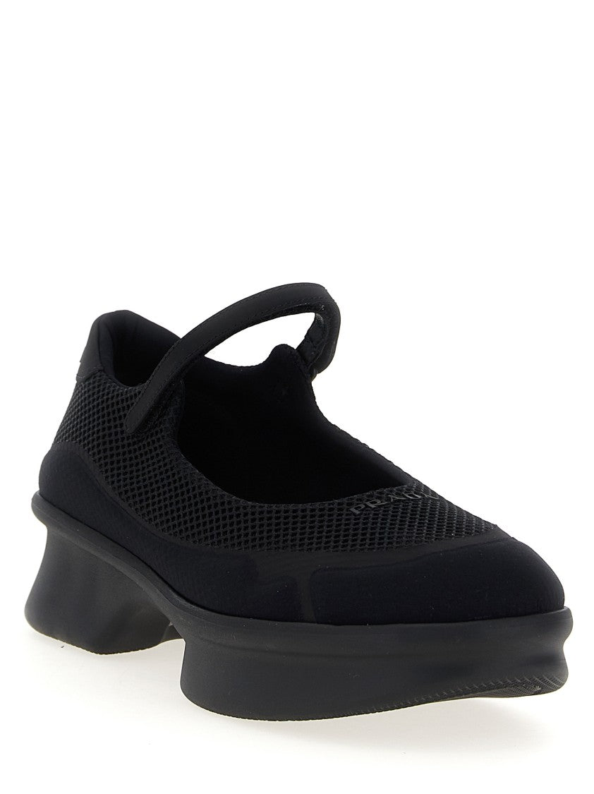 Prada Mesh Ballet Flats