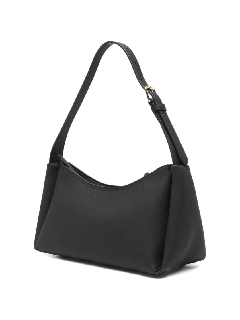 Love Moschino Structured Shoulder Bag With Bold Gold Hardware