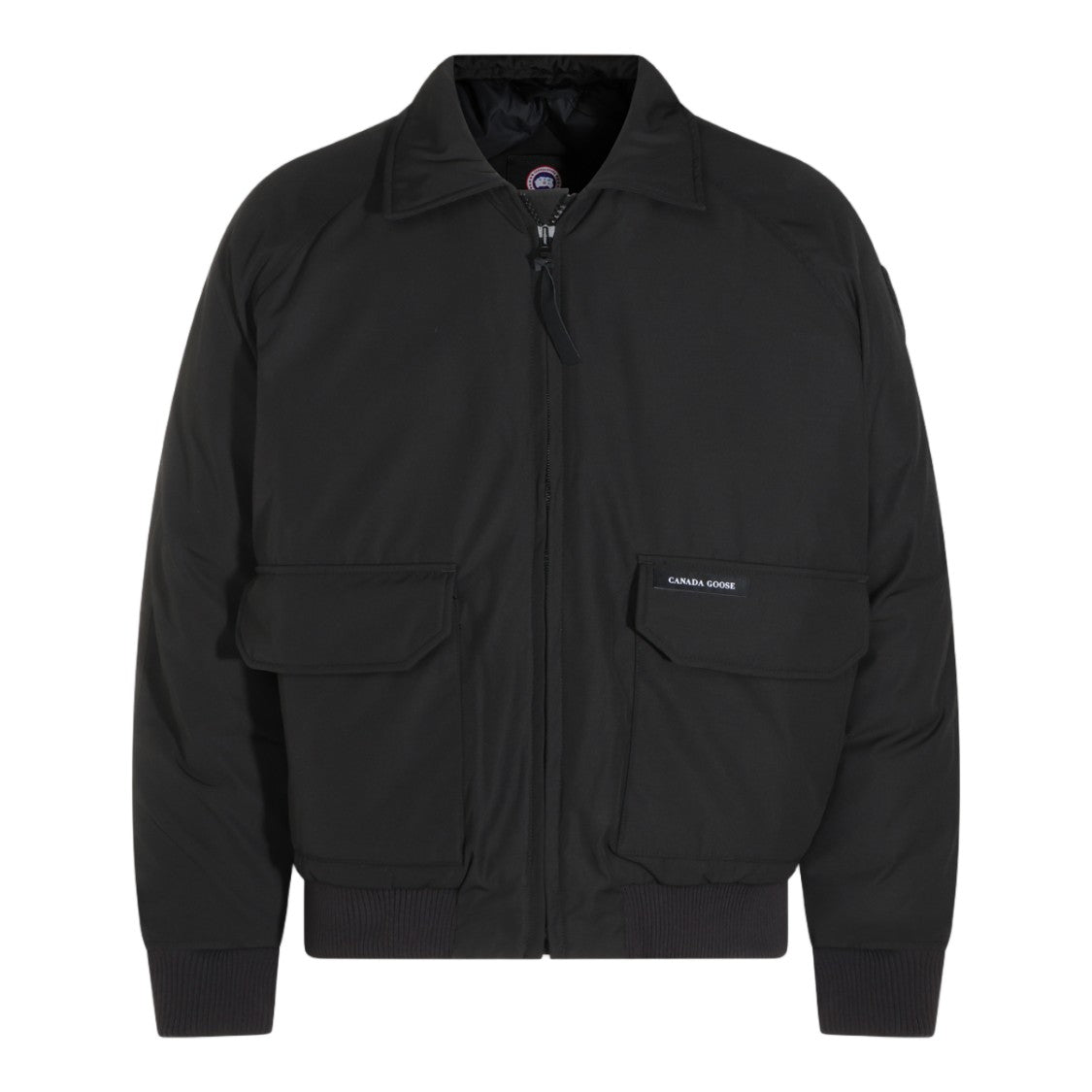 Canada Goose Black Front Zip Minimalist Casual Jacket