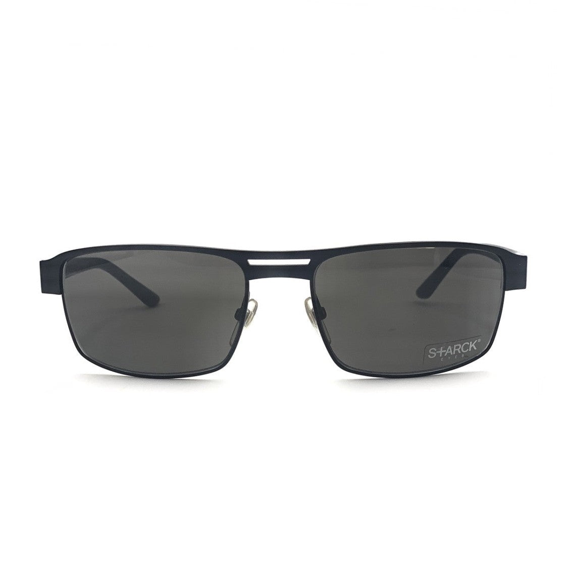 Starck Grey Pl1250 Metal Rectangular Sunglasses