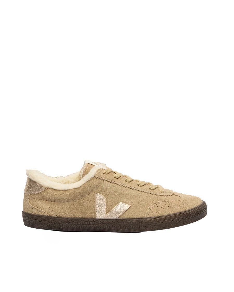 Veja Volley Fured Suede Sneakers With Organic Leather Inserts