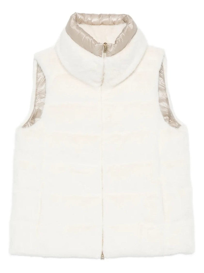 Herno Sleeveless Down Vest With High Collar