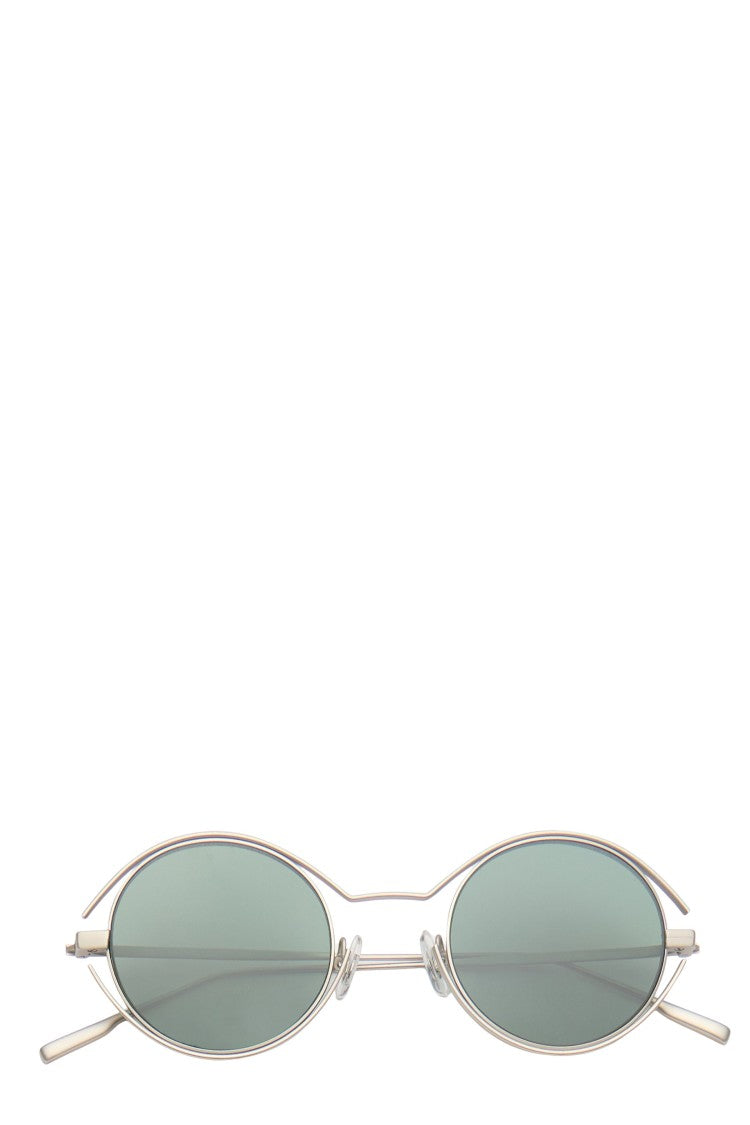 District People Bugis Silver Frame Dark Green Lens Sunglasses