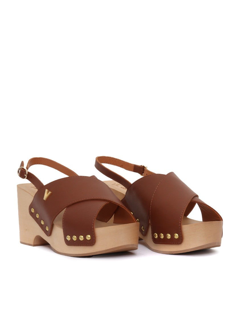 Via Roma 15 Wooden Platform Sandal