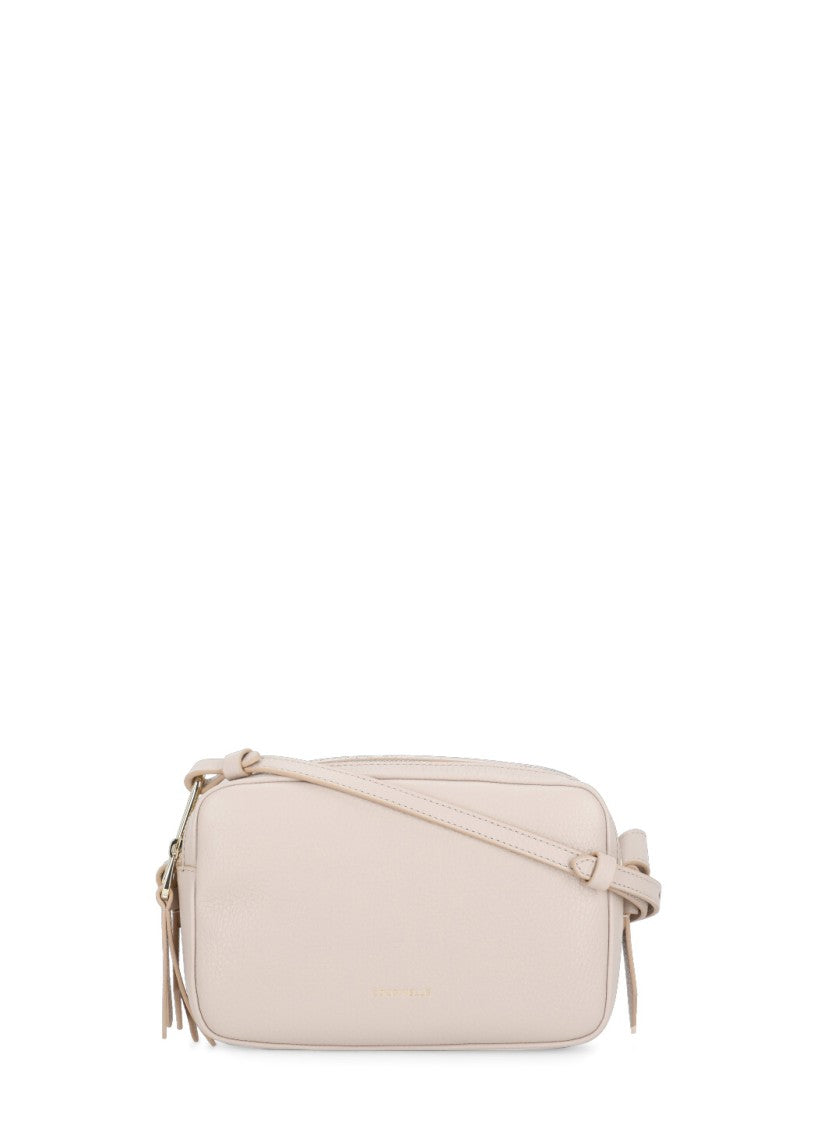 Coccinelle Pink Leather Malory Shoulder Bag