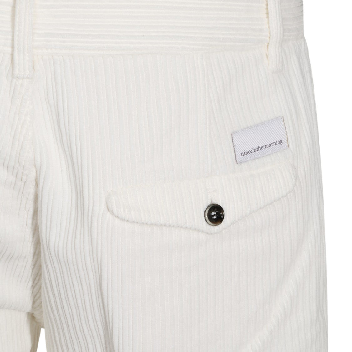 Nine In The Morning Slim Tapered Trousers With Vertical Ribbed Texture