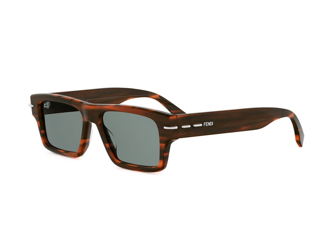 Fendi Tortoiseshell Fe40215i Bold Square Sunglasses