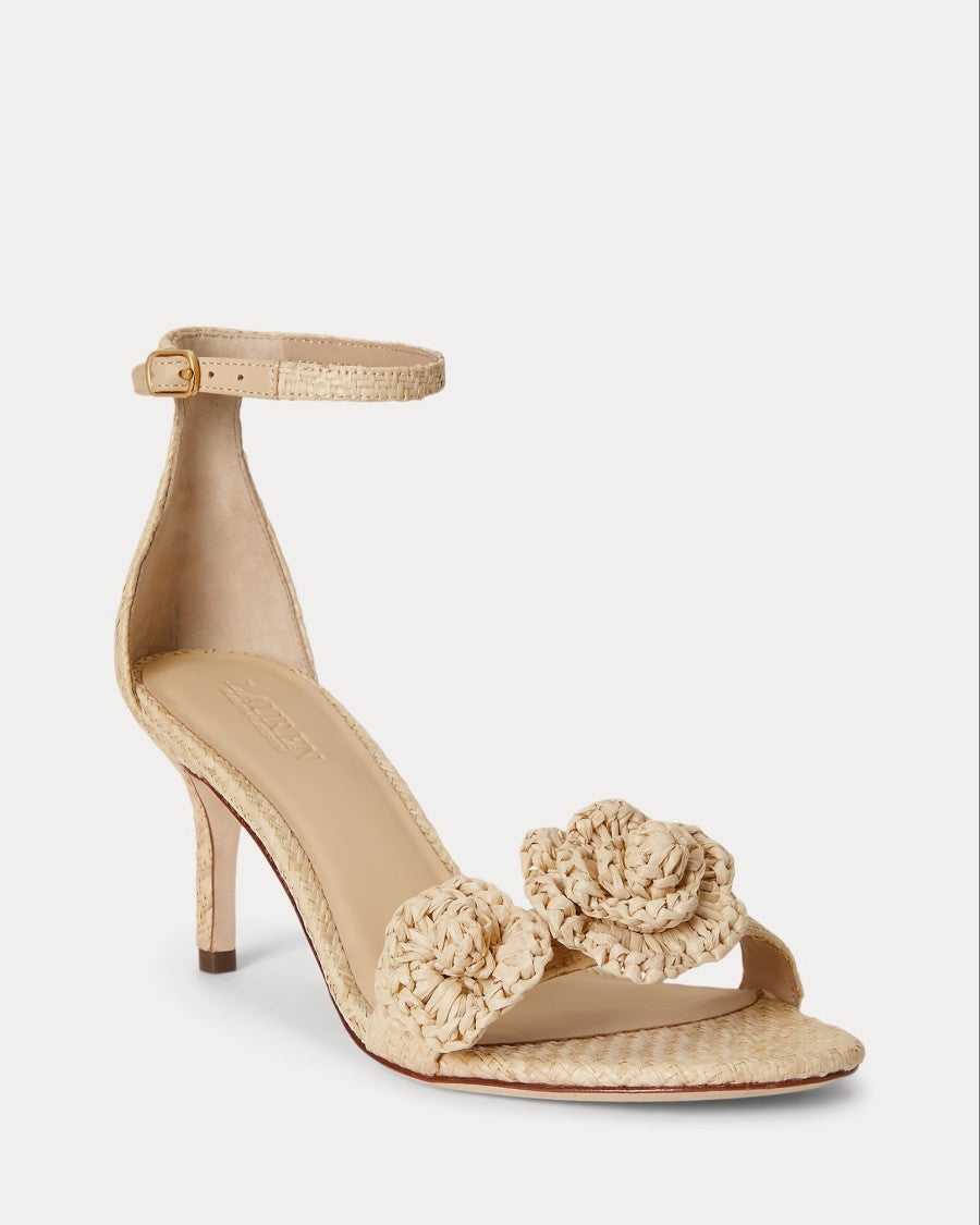 Lauren Ralph Lauren Delicate High-Heeled Sandal With Woven Texture
