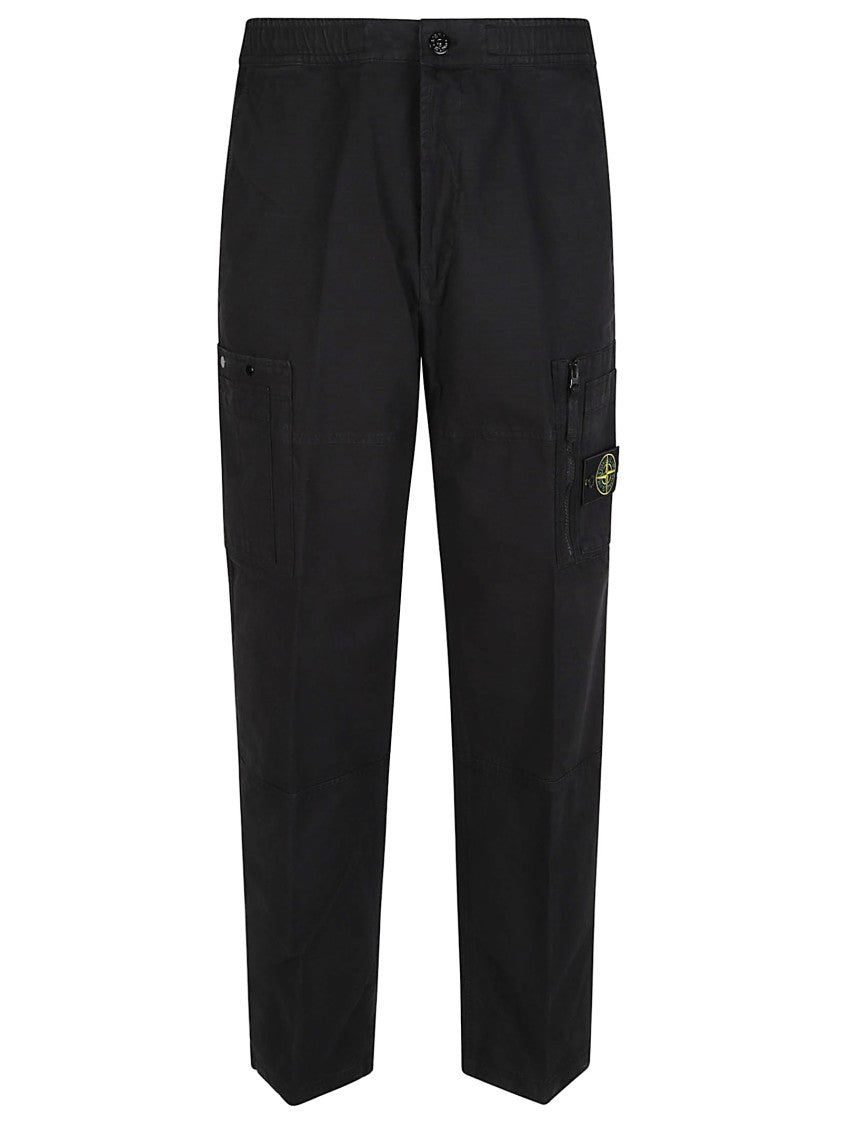 Stone Island Loose Relaxed-Fit Cotton Cargo Pants