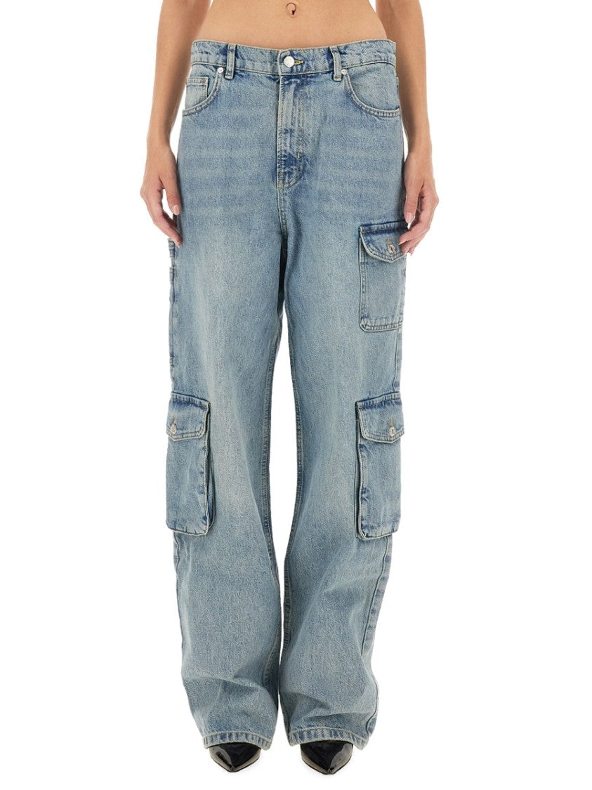 Moschino Cargo Pants With Vintage Light Wash