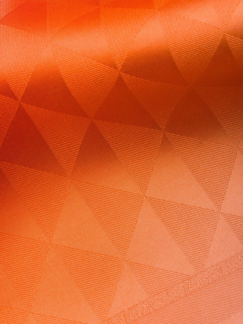 Prada Gradient Fuchsia To Orange Geometric Scarf