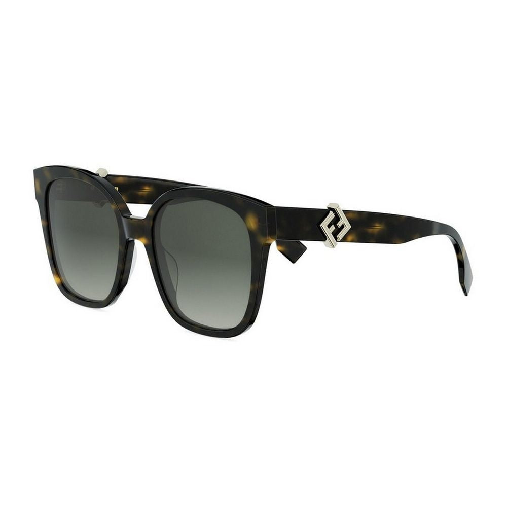 Fendi Ff Diamonds Oversized Square Acetate Sunglasses