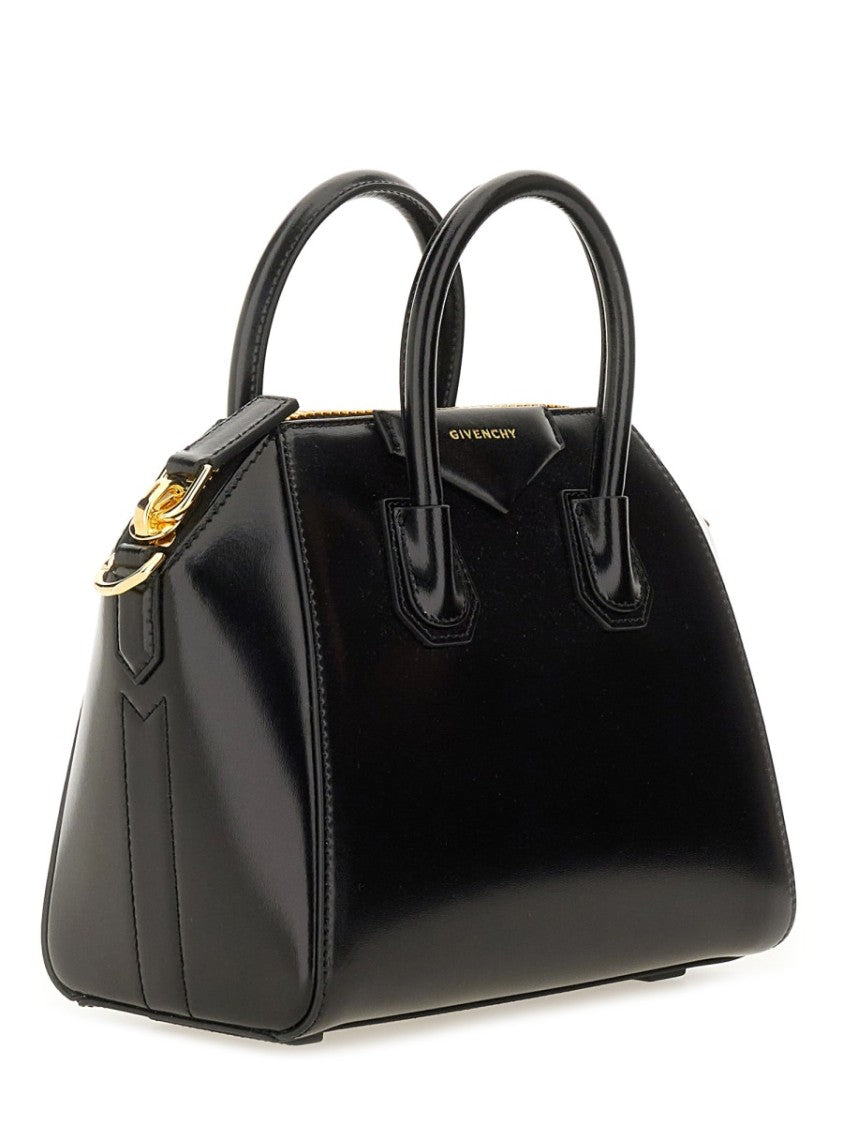 Givenchy Trapezoidal Mini Bag With Glossy Finish And Gold-Tone Hardware