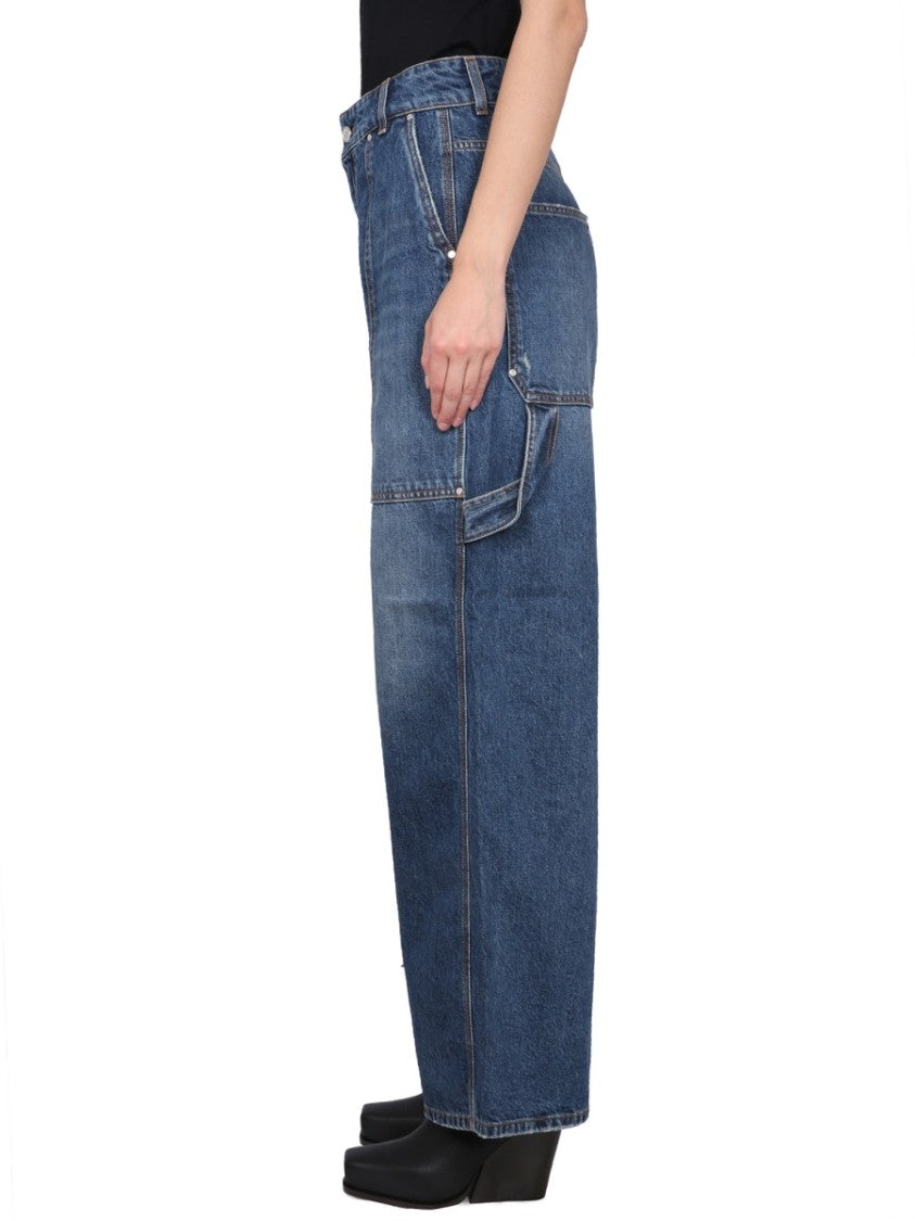 Stella Mccartney High-Waisted Utility Wide-Leg Jeans