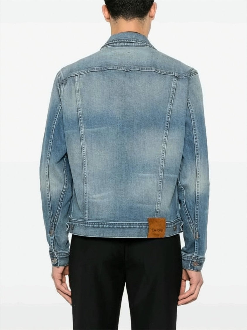 Tom Ford Medium Blue Wash Denim Jacket
