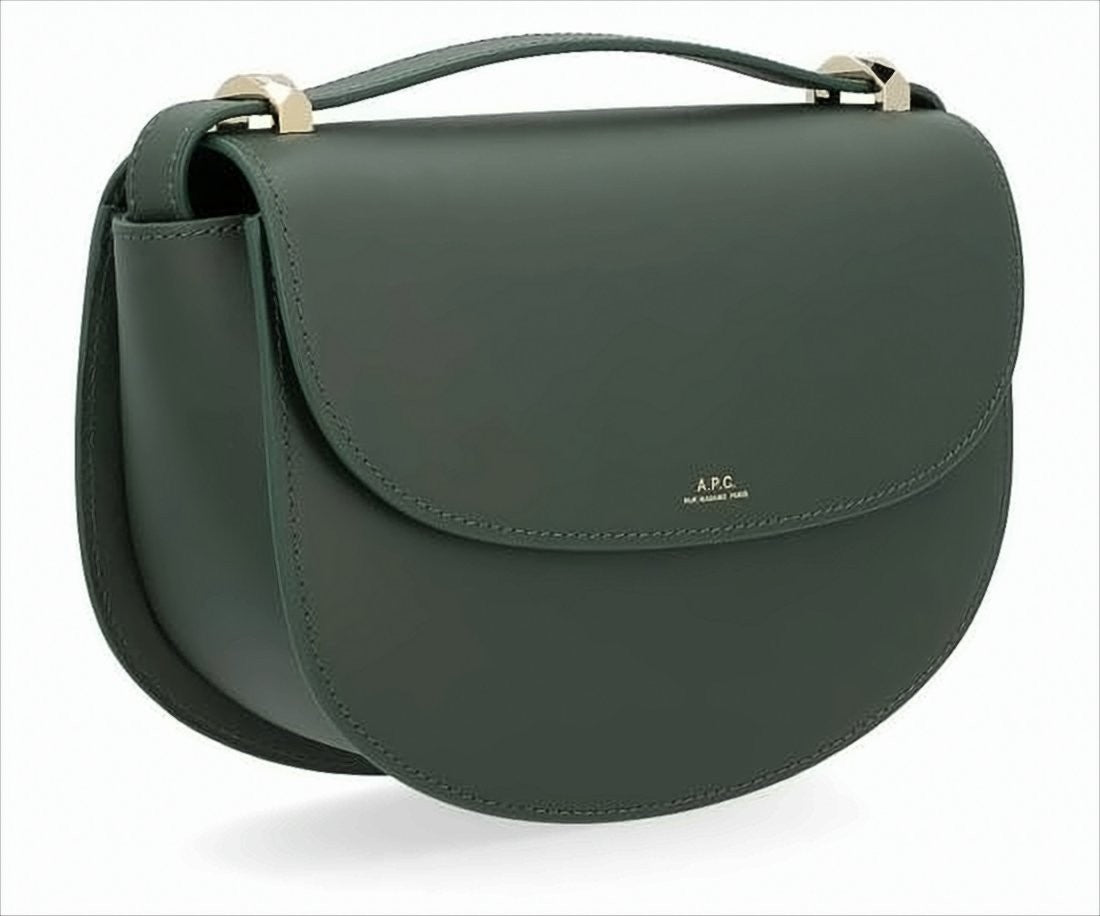 A.P.C. Structured Cowhide Crossbody Bag