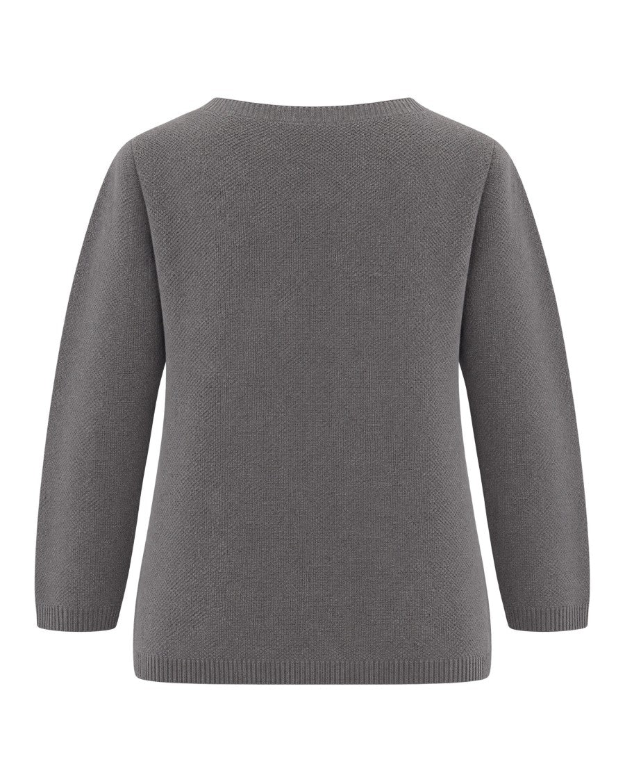 Fabiana Filippi Platinum Lurex Boat Neck Knit Sweater