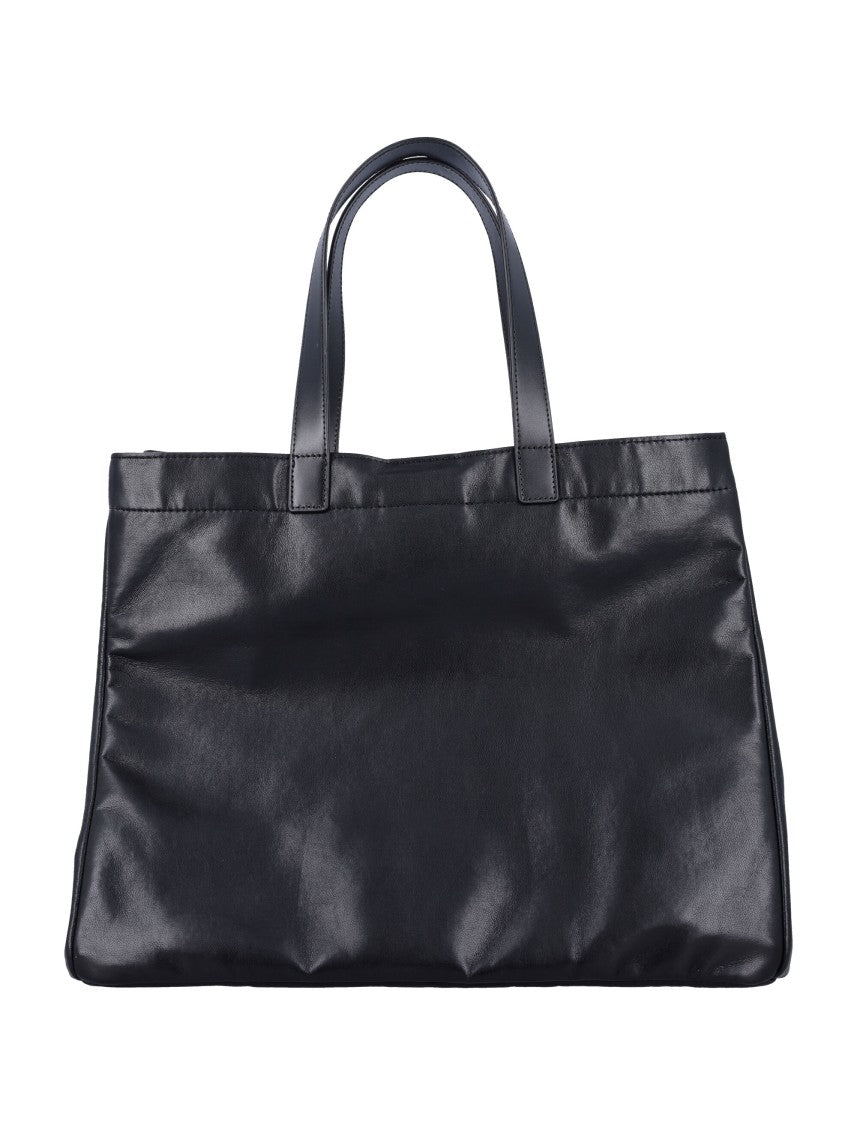 Anine Bing Large Rio Embossed Leather Tote Bag