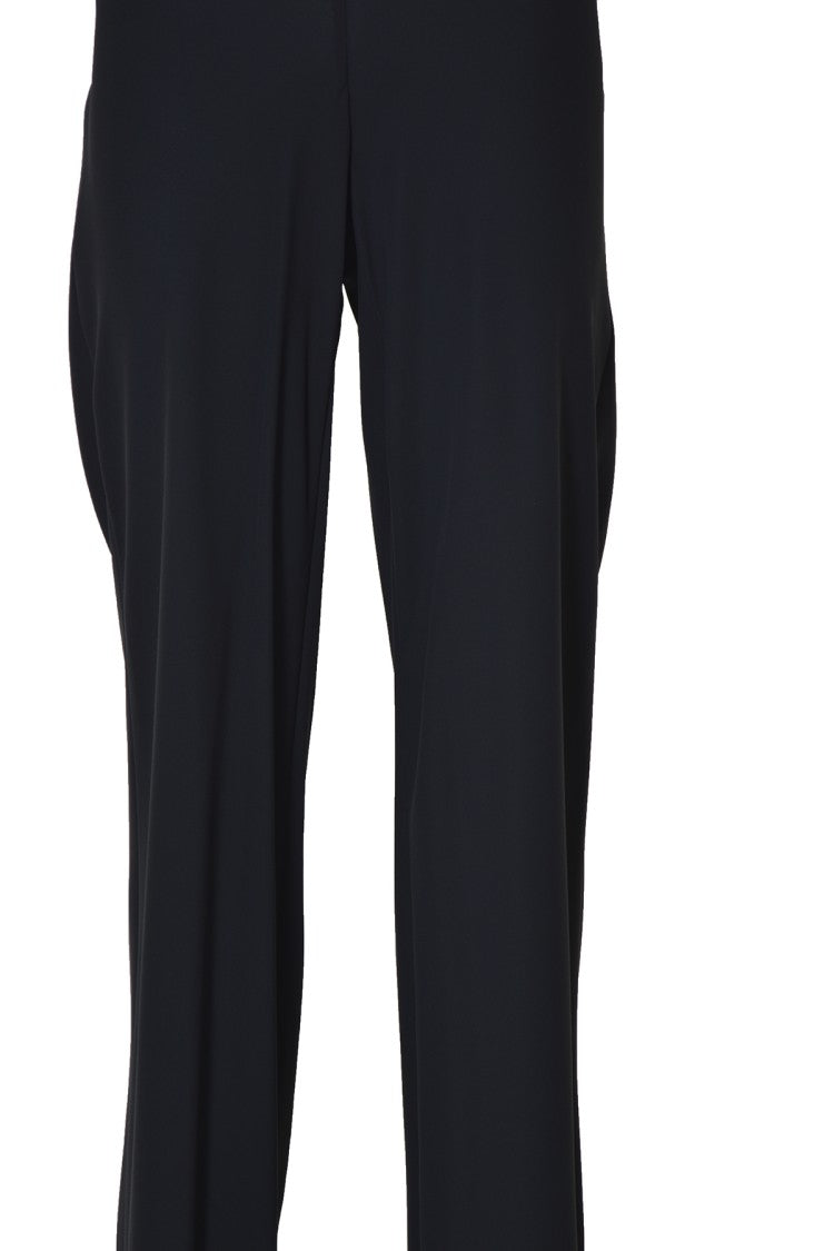 Alberta Ferretti Black Viscose Flare Trousers