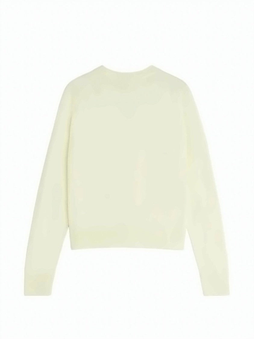 Maison Kitsuné Classic Round Neck Cardigan With Button-Down Front