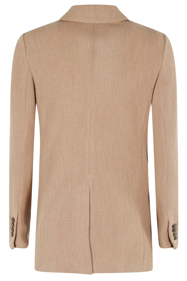 Circolo 1901 Double-Breasted Wool Knit Blazer