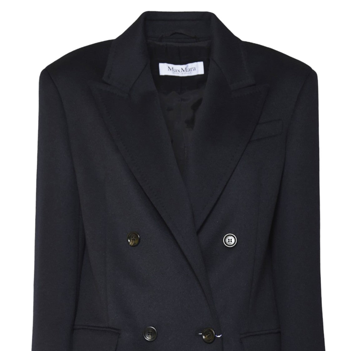 Max Mara Tailored Double-Breasted Jacket In Camel Wool