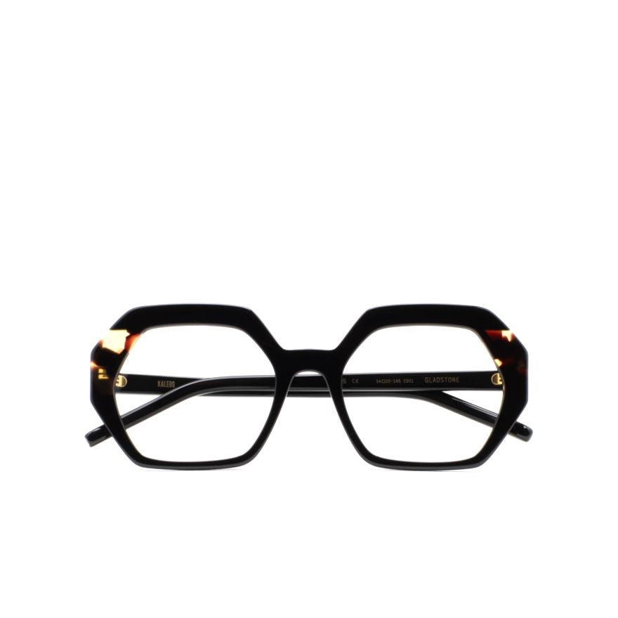 Kaleos Gladstone Hexagonal Tortoiseshell Eyeglasses