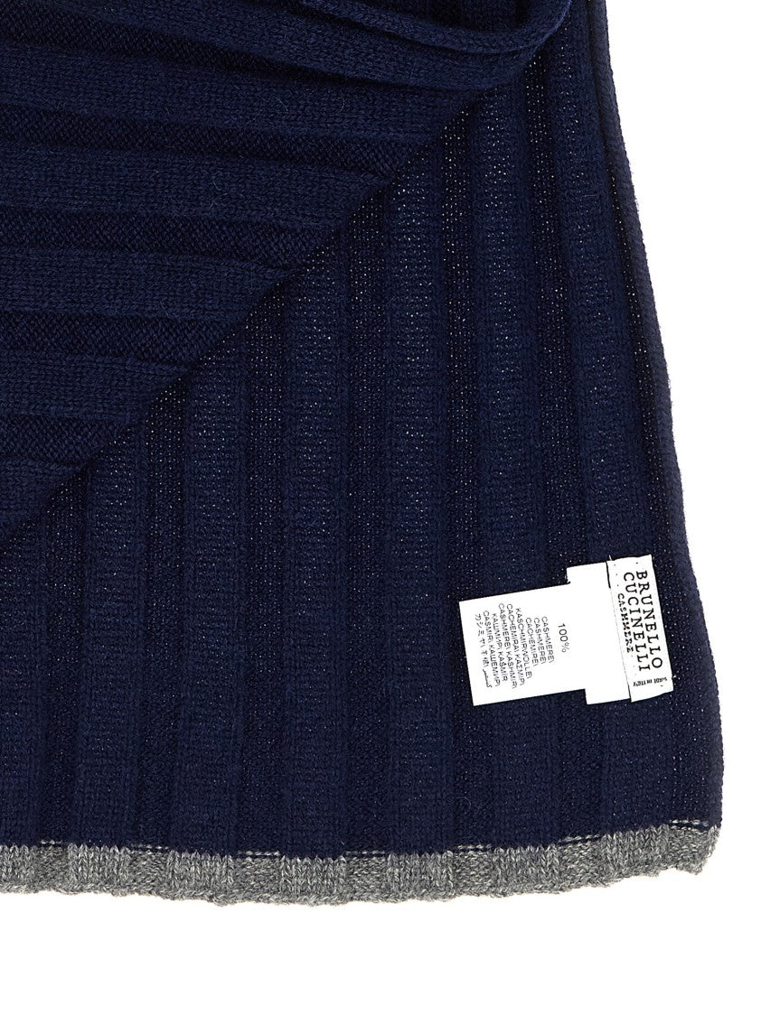 Brunello Cucinelli Ribbed Cashmere Scarf