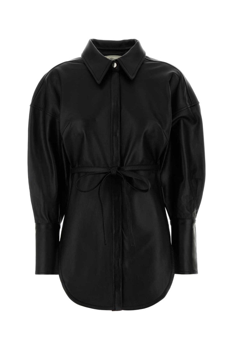 Blumarine Black Leather Shirt