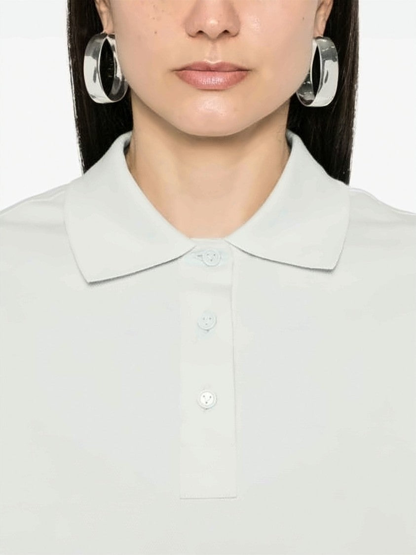 Bottega Veneta Cropped Boxy Polo Shirt With Classic Collar