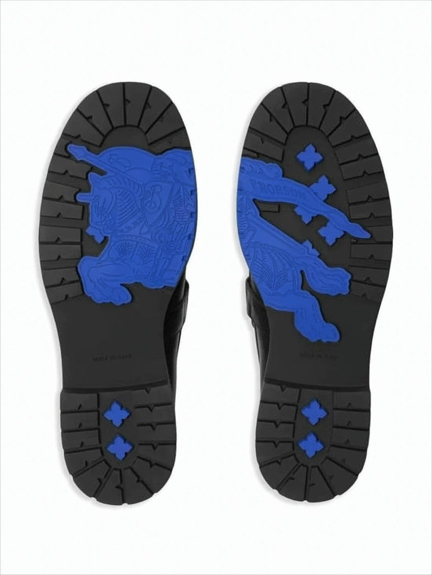 Burberry Black Cowhide Leather Loafers