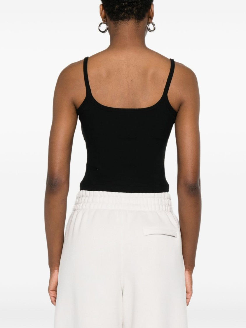 Versace Fitted Black Crop Top