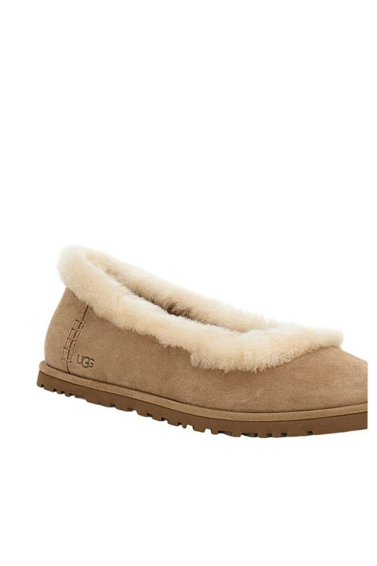 Ugg Beige Zora Suede Ballet Flats