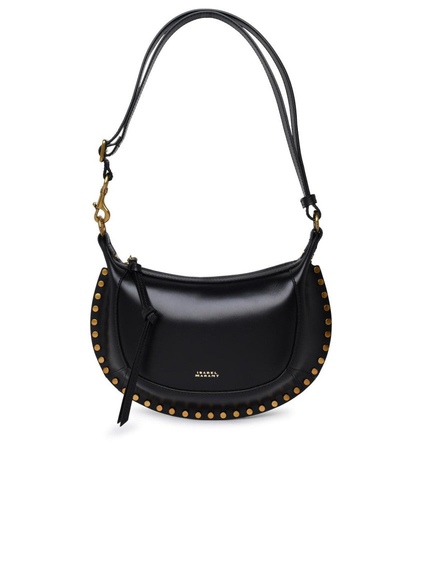 Isabel Marant Oskan Moon' Black Leather Bag