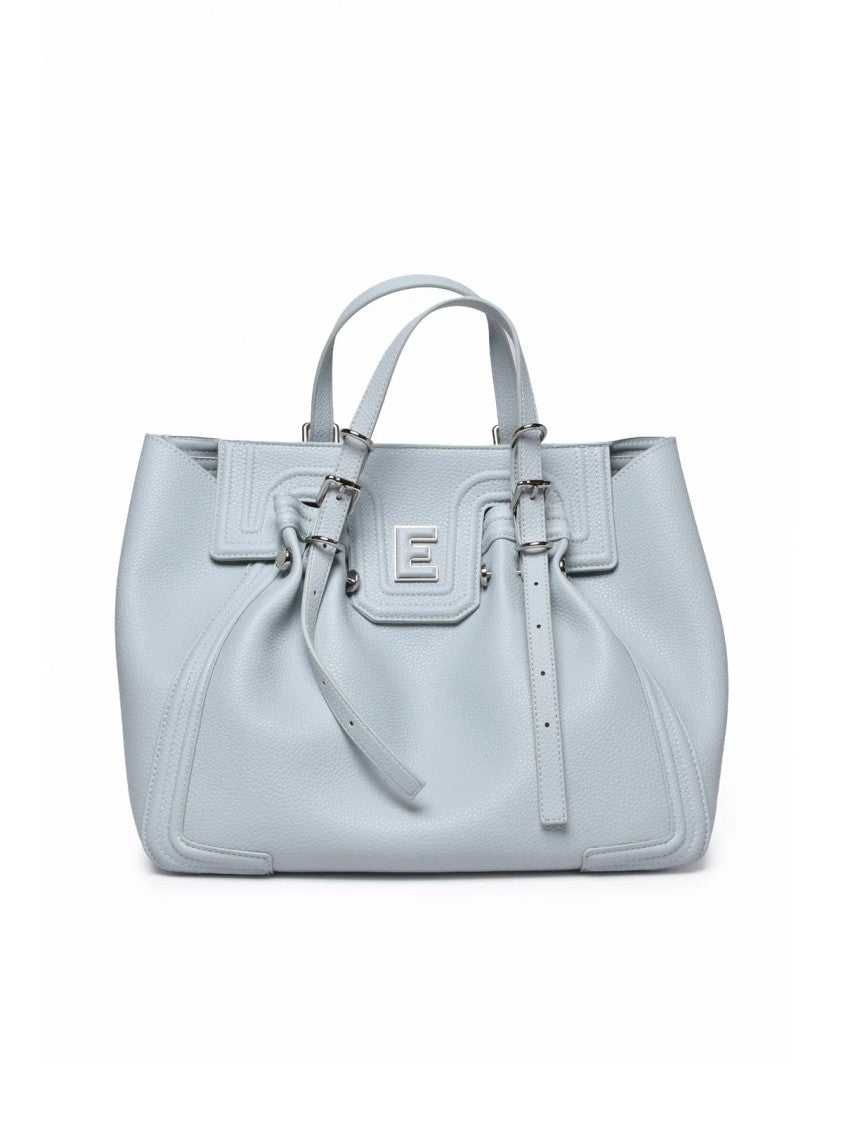 Ermanno Firenze Giovanna Tote Bag With Textured Finish And Clip Closure